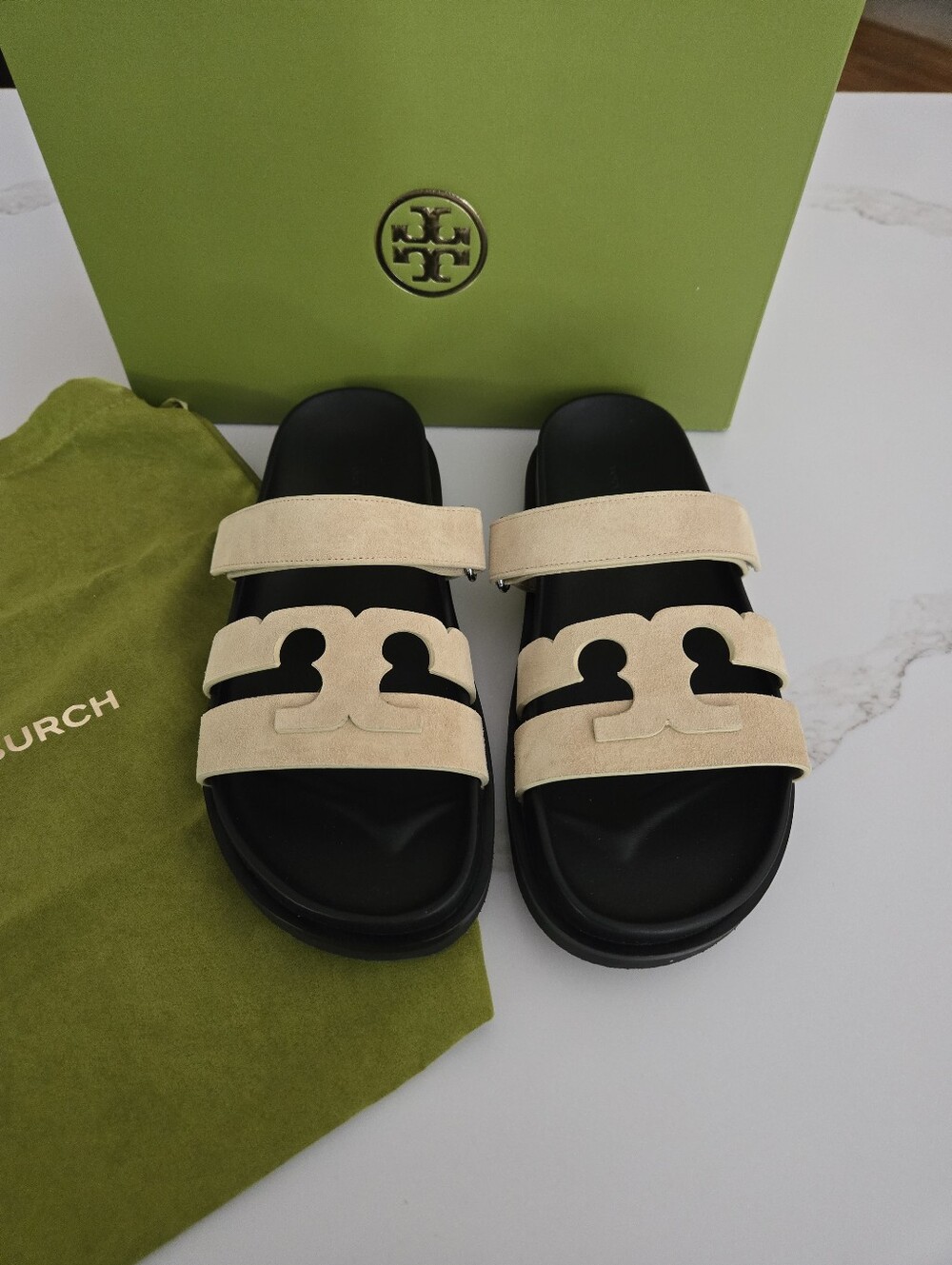 NIB Tory Burch INES Sport Slide Sandals